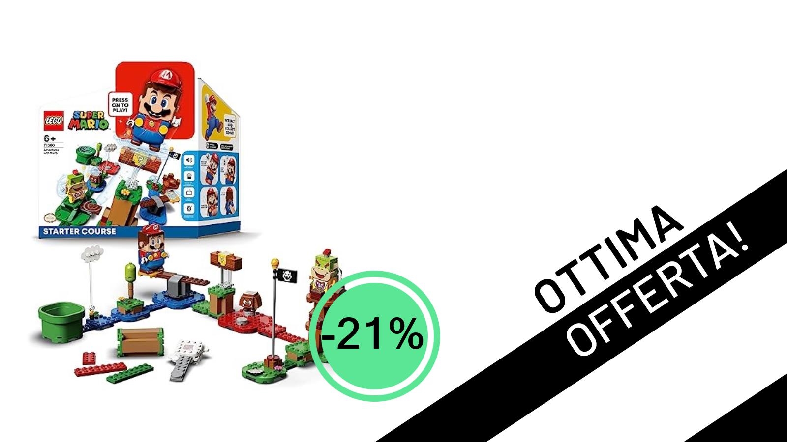 LEGO Super Mario: Lo Starter Pack Avventure di Mario in offerta imperdibile con il -21%!