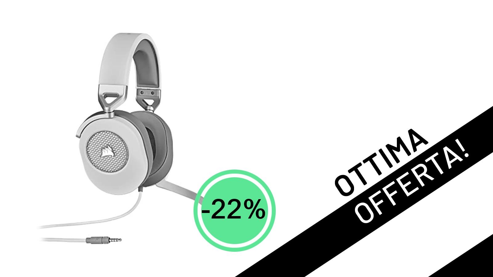 Cuffie Gaming Corsair HS65 SURROUND: Immersione Dolby 7.1 a soli 70,13€!