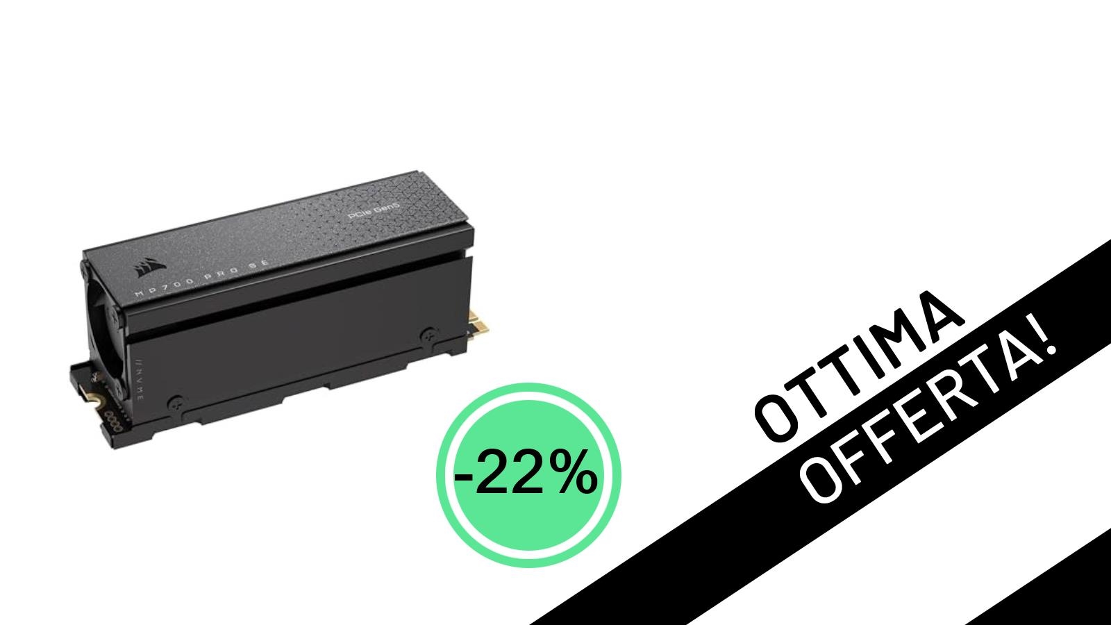 Offerta Imperdibile: Corsair MP700 PRO SE 4 TB, L'SSD PCIe 5.0 Definitivo a soli 612,82€!