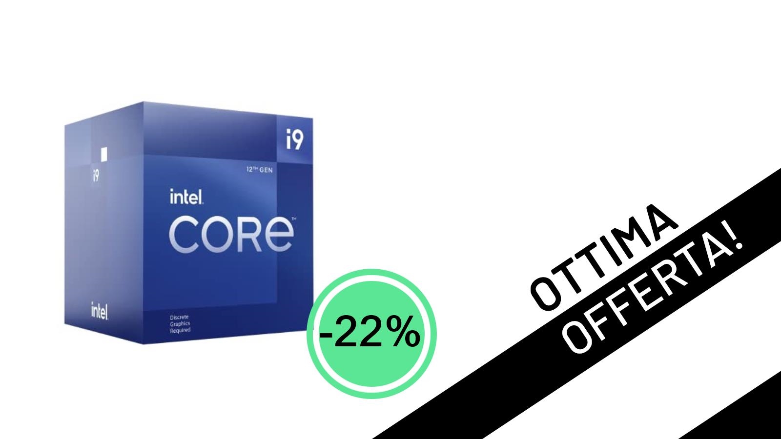 Un'occasione Imperdibile: Intel Core i9-12900F in Offerta con il -22% a soli 319,41€!