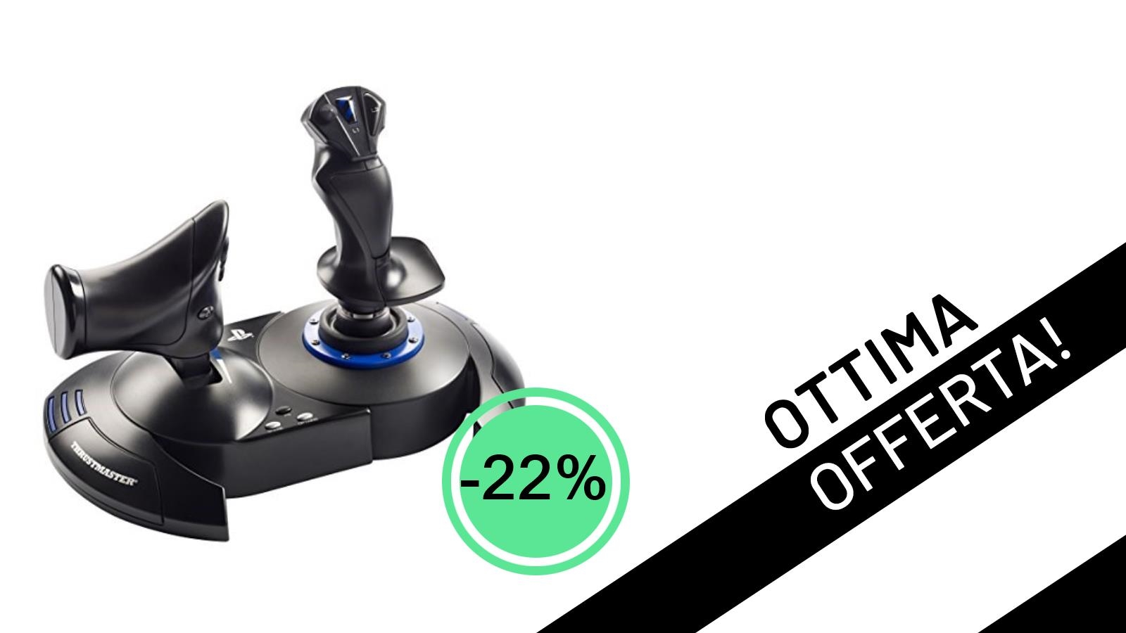 Il Thrustmaster T.Flight Hotas 4 è in offerta a un prezzo incredibile per PS5, PS4 e PC!