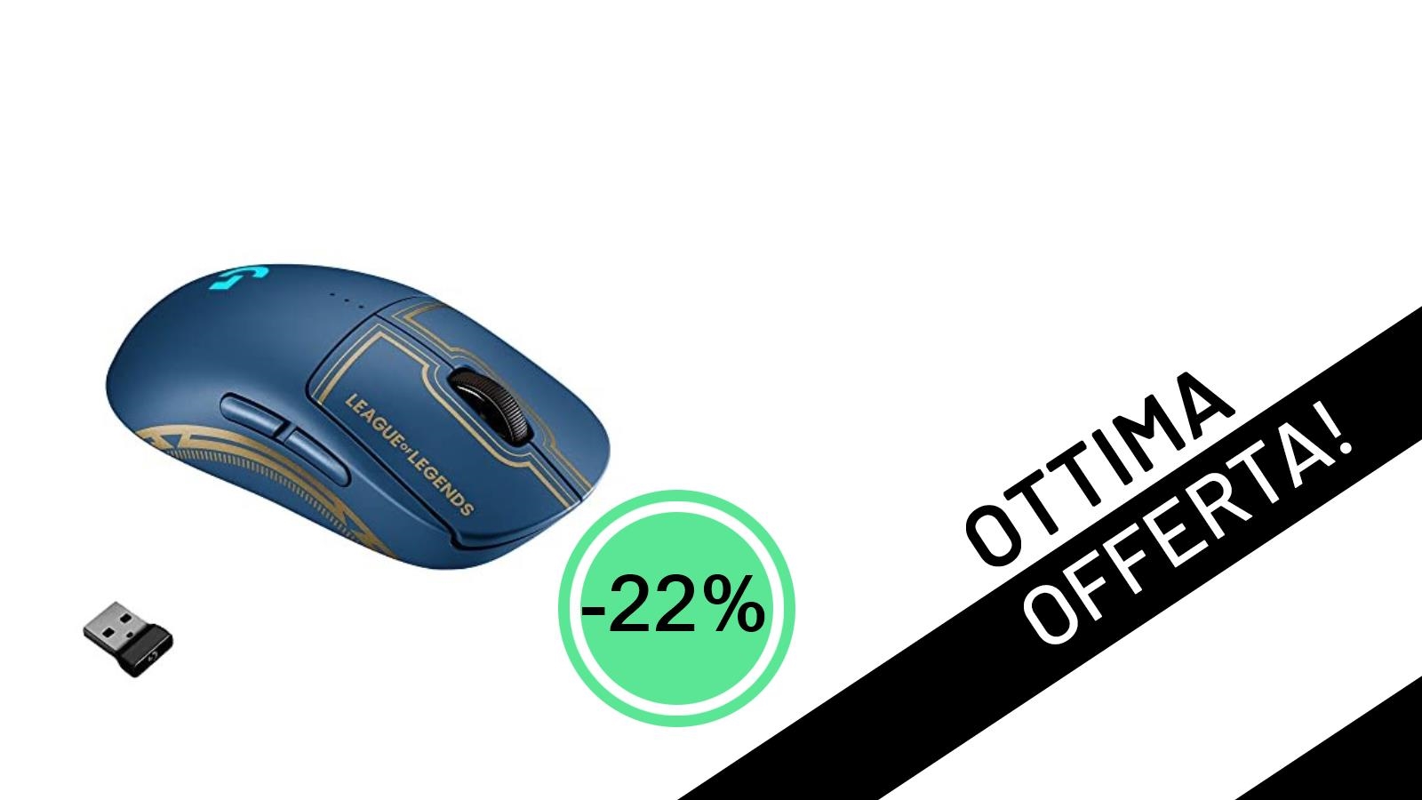 Offerta imperdibile: il mouse Logitech G PRO Wireless Edizione League of Legends al minimo storico!