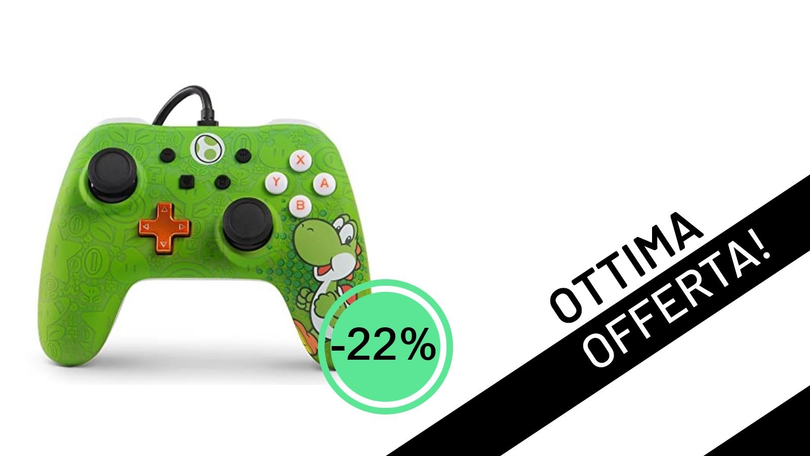 Affare TOP: Controller Cablato PowerA Yoshi per Nintendo Switch a soli 23,37€!