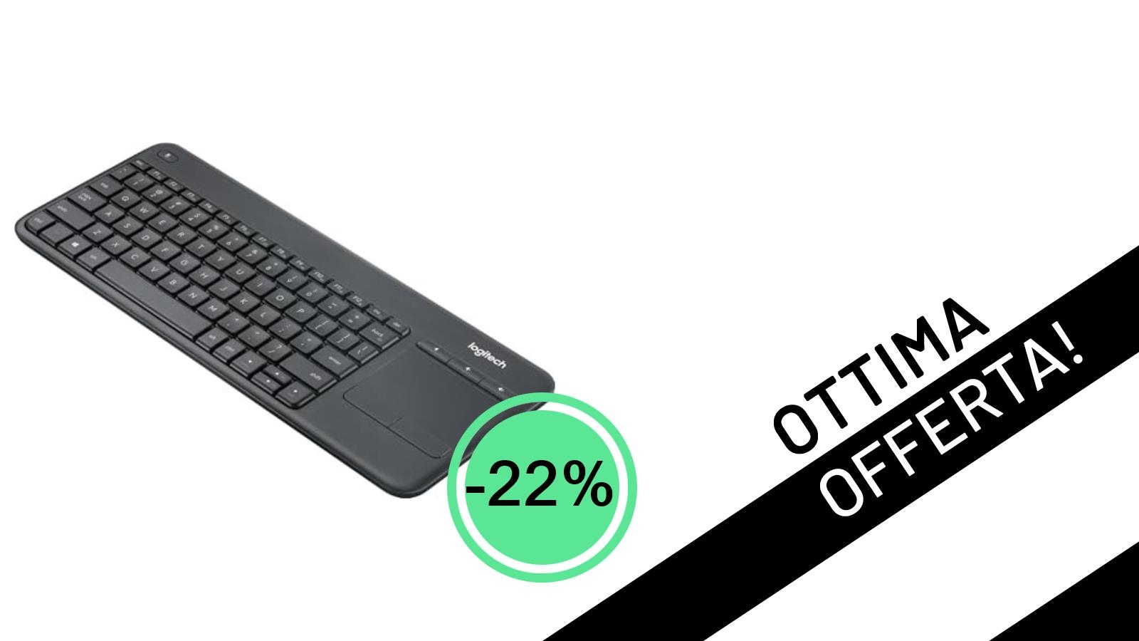 Offerta Imperdibile: Logitech K400 PLUS, La Tastiera Wireless Versatile con Layout Ceco-Slovacco, Ora al -22%!