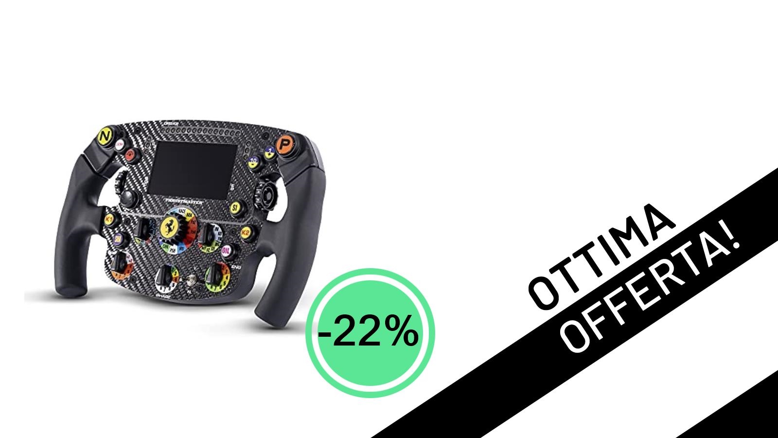 Thrustmaster Formula Wheel Ferrari SF1000: L'Adrenalina della F1 Scontata del 22%!
