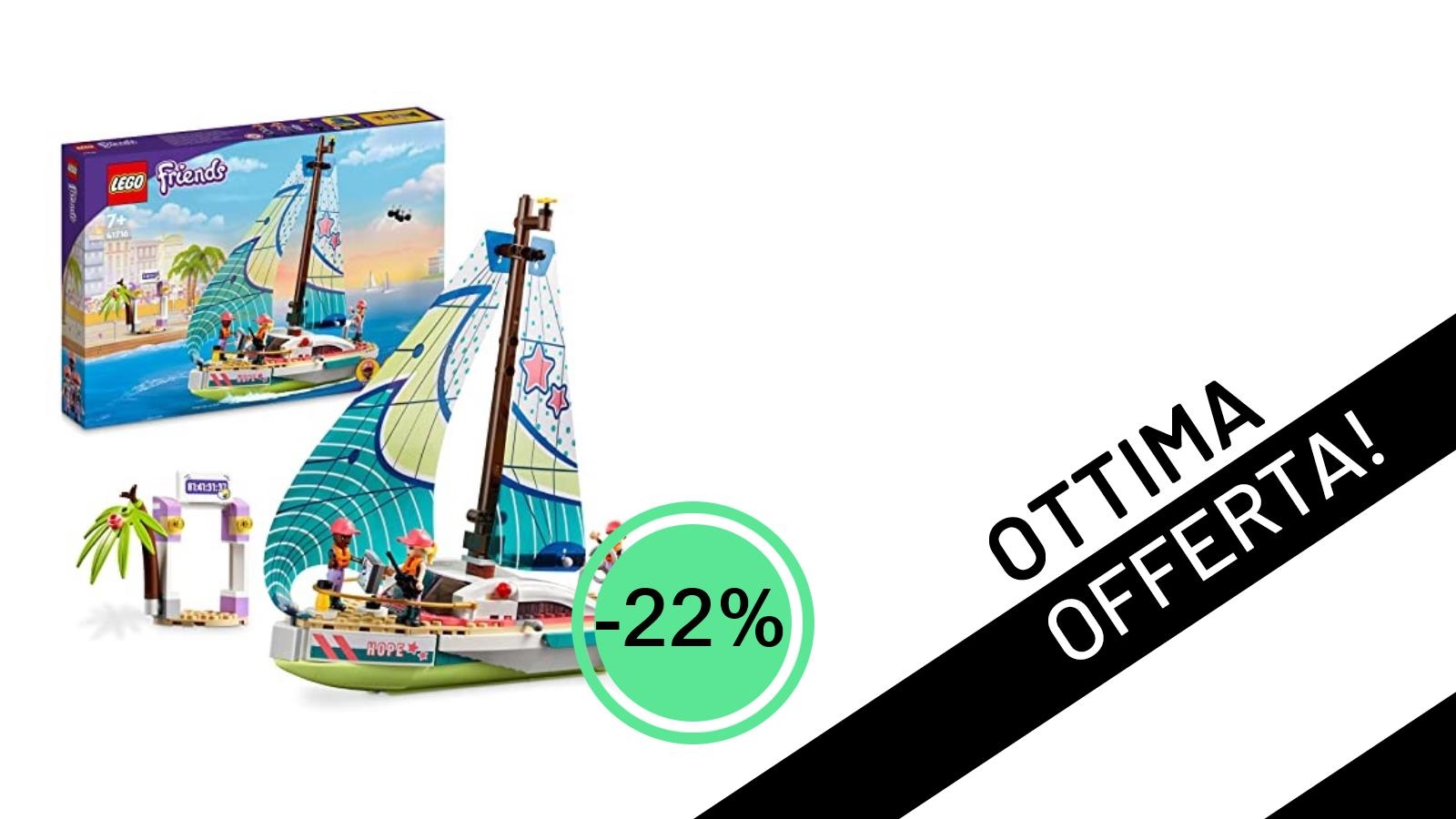 Vela e Avventura con LEGO Friends: Il Set di Stephanie Scontato del -22% a Soli 35€!