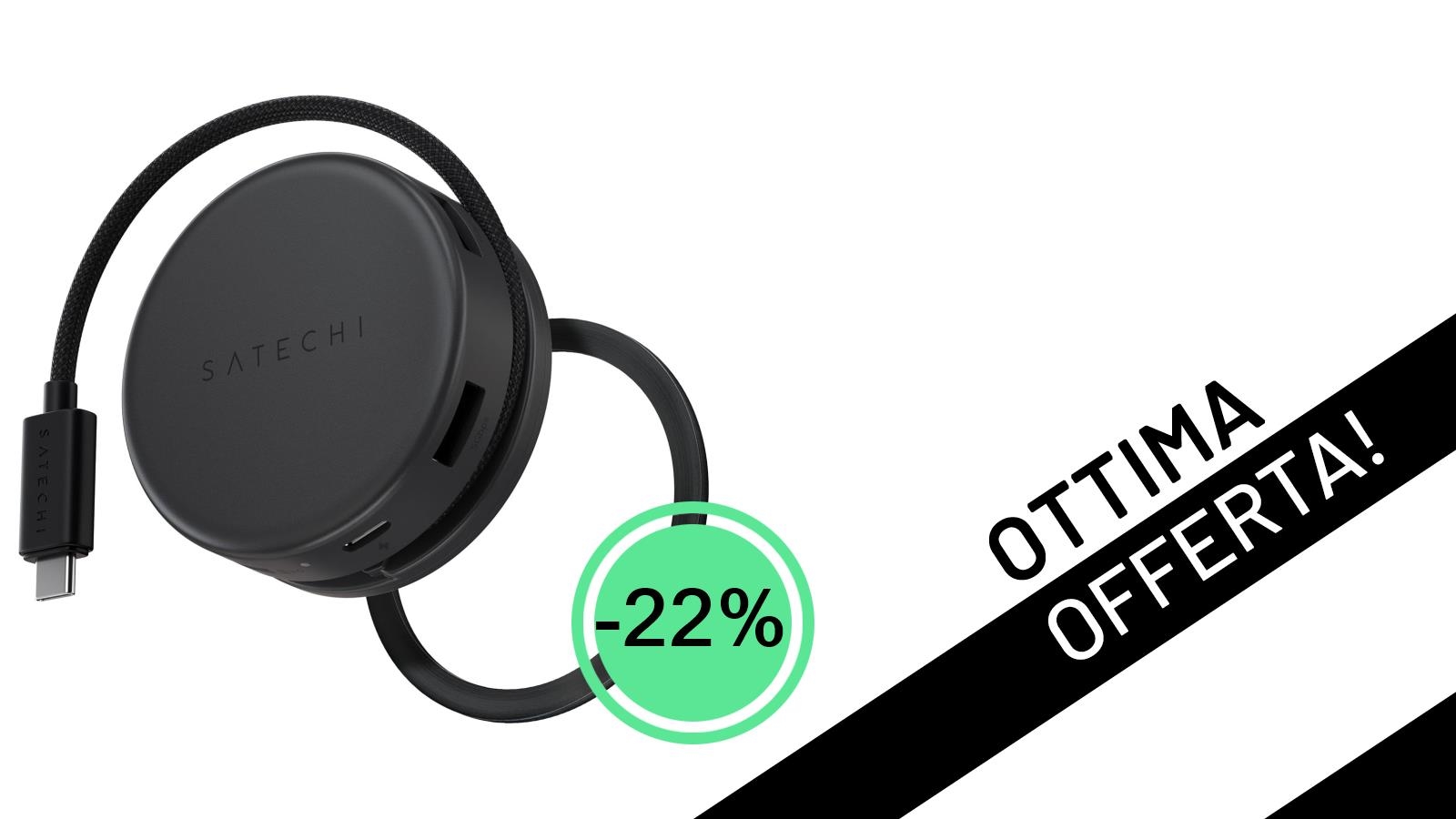 Satechi 7-in-1 Hub USB-C: L'accessorio indispensabile per il tuo MacBook è in super offerta!