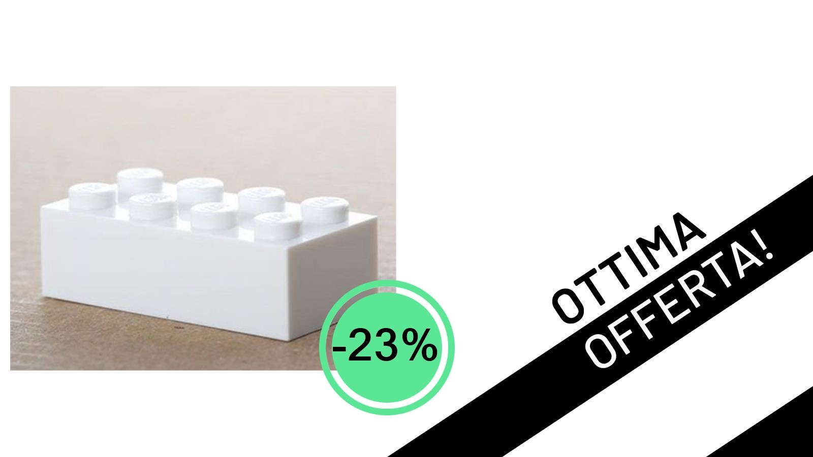 LEGO 100 Mattoni Basici Bianchi 2x4: L'Offerta Imperdibile con il -23%!