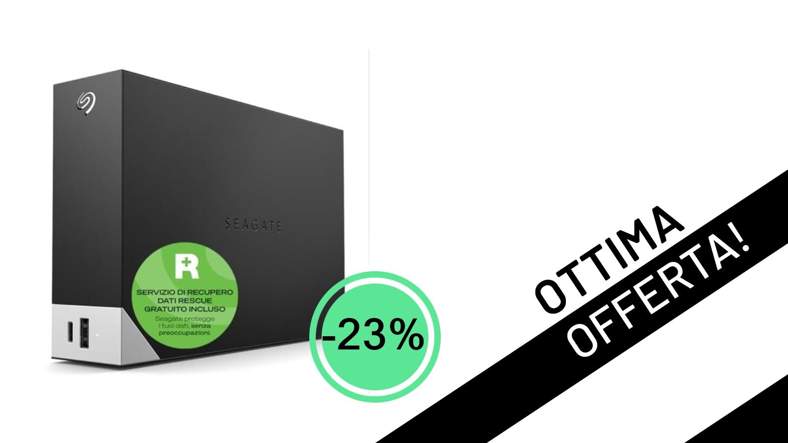 Spazio Illimitato e Connettività al Top: Seagate One Touch Hub 10TB in Offerta a 229,37€!