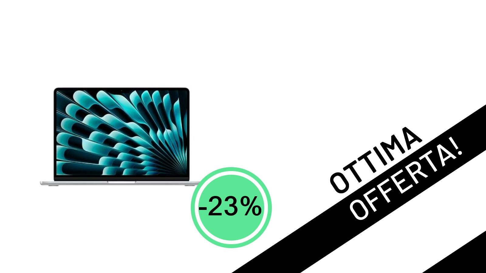 Incredibile Offerta Apple! MacBook Air 13" M3 (2024) Scontato del -23% a soli 1.130€
