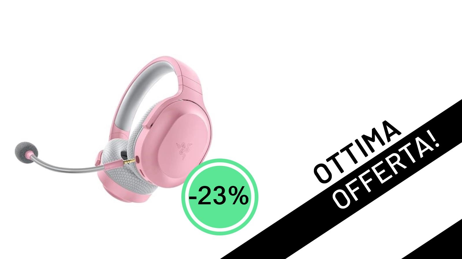 Audio Wireless al Top con le Razer Barracuda X Quartz Rosa: Sconto Shock del 23%!