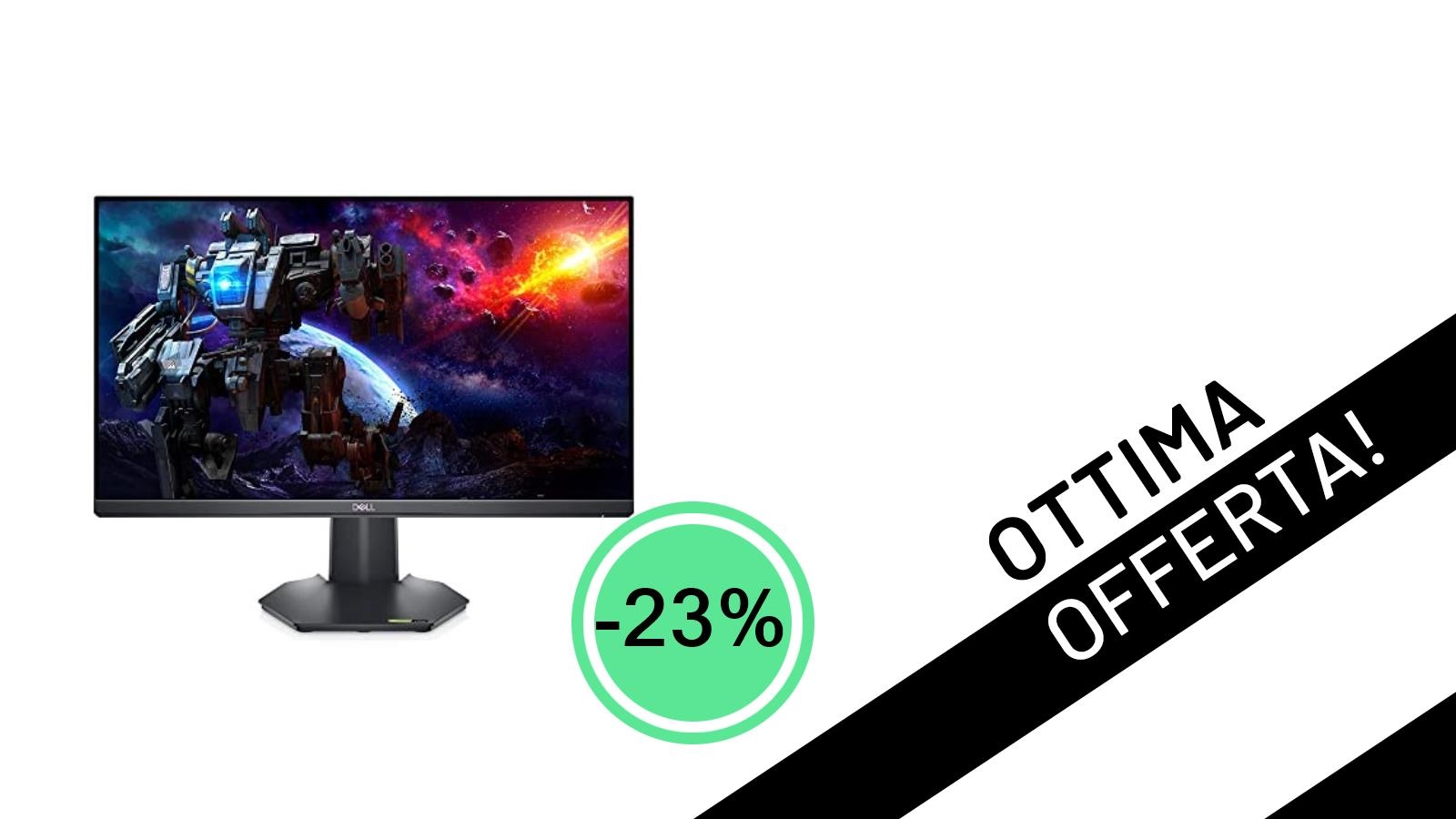 Offerta Lampo: Monitor Gaming Dell G2422HS a soli 150,60€ con uno Sconto del 23%!