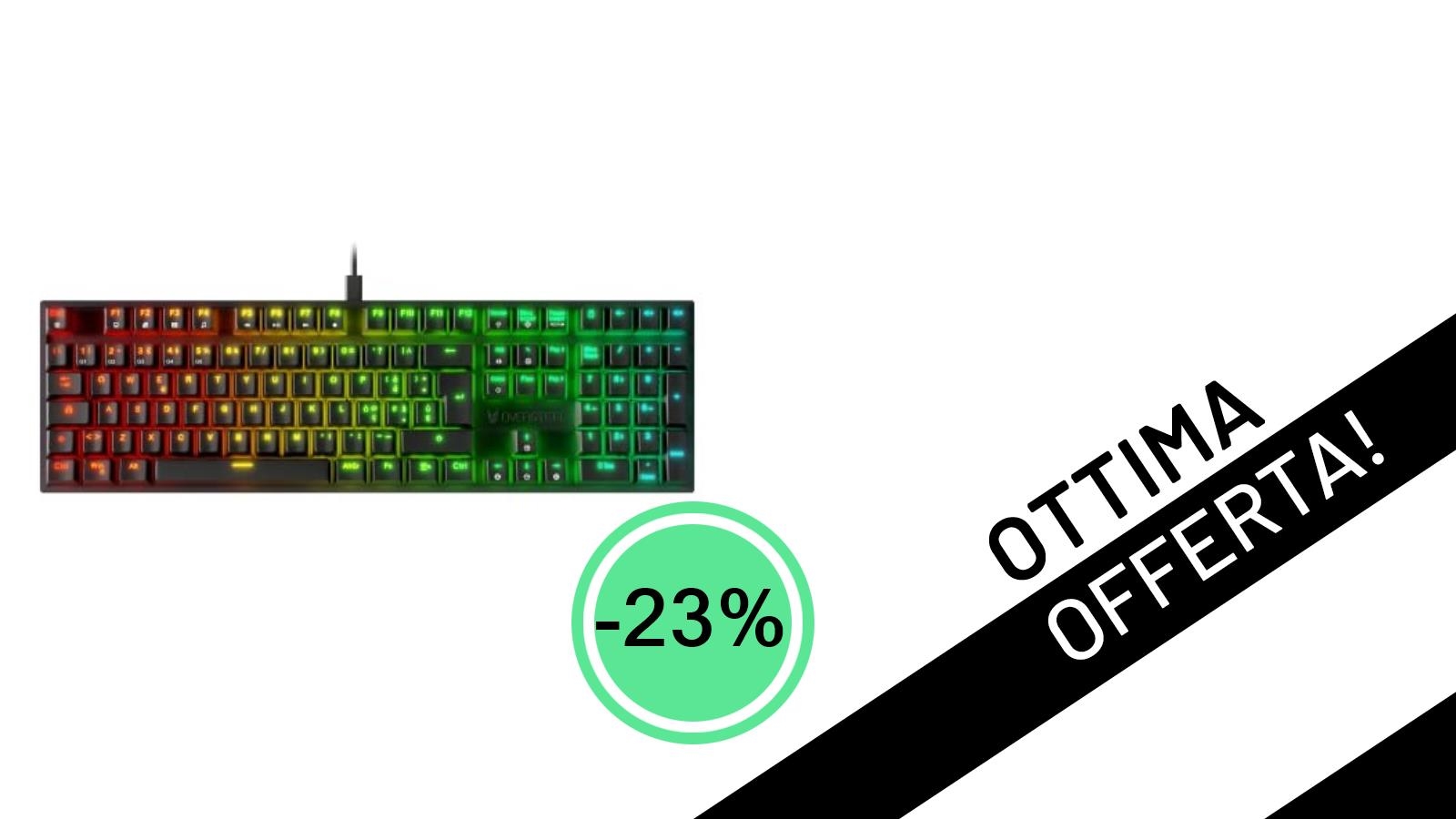 Offerta imperdibile: la tastiera gaming Oversteel KOVAR con switch meccanici a soli 21,50€!