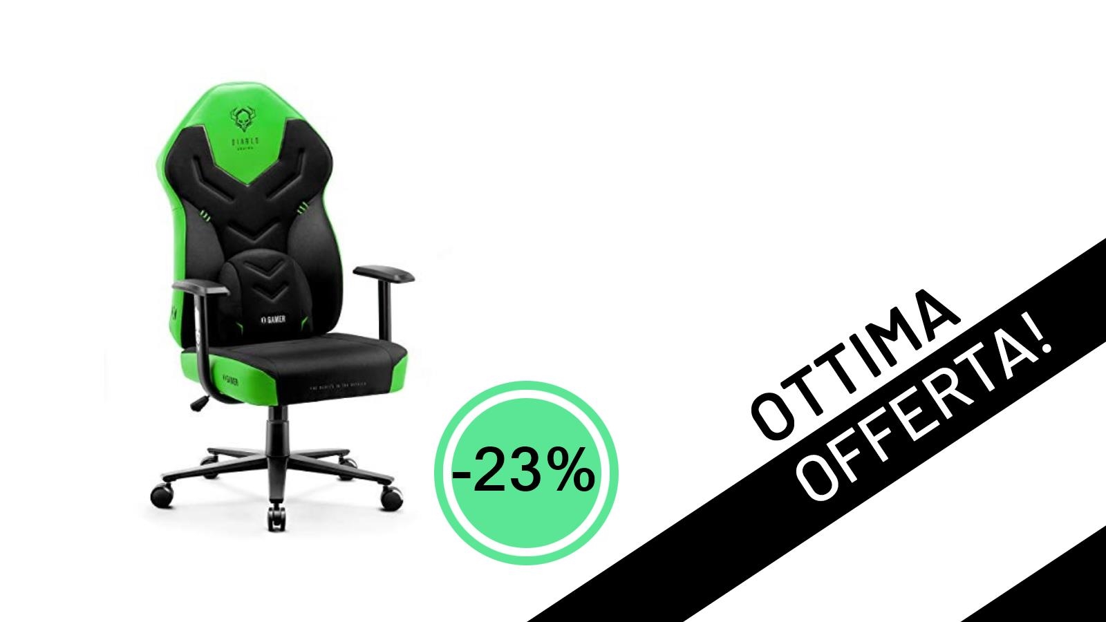 Affare Imperdibile: La Sedia Gaming DIABLO X-Gamer 2.0 Scontata del 23% a Soli 169,99€!