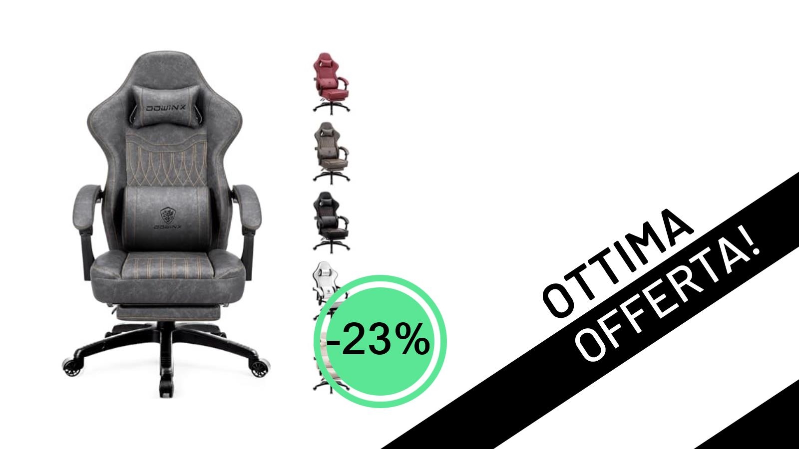 Sedia Gaming Dowinx con Massaggio: L'Offerta Imperdibile a soli 99,99€!