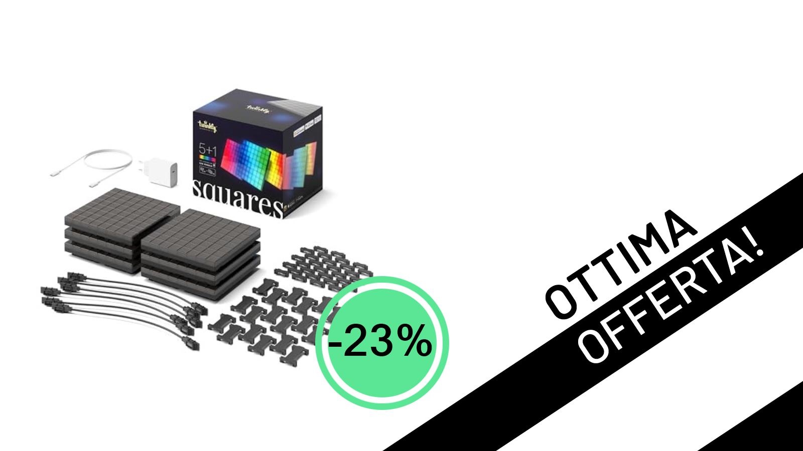 Twinkly Squares: L'illuminazione Smart Definitiva per il tuo Setup Gaming, Ora al -23%!