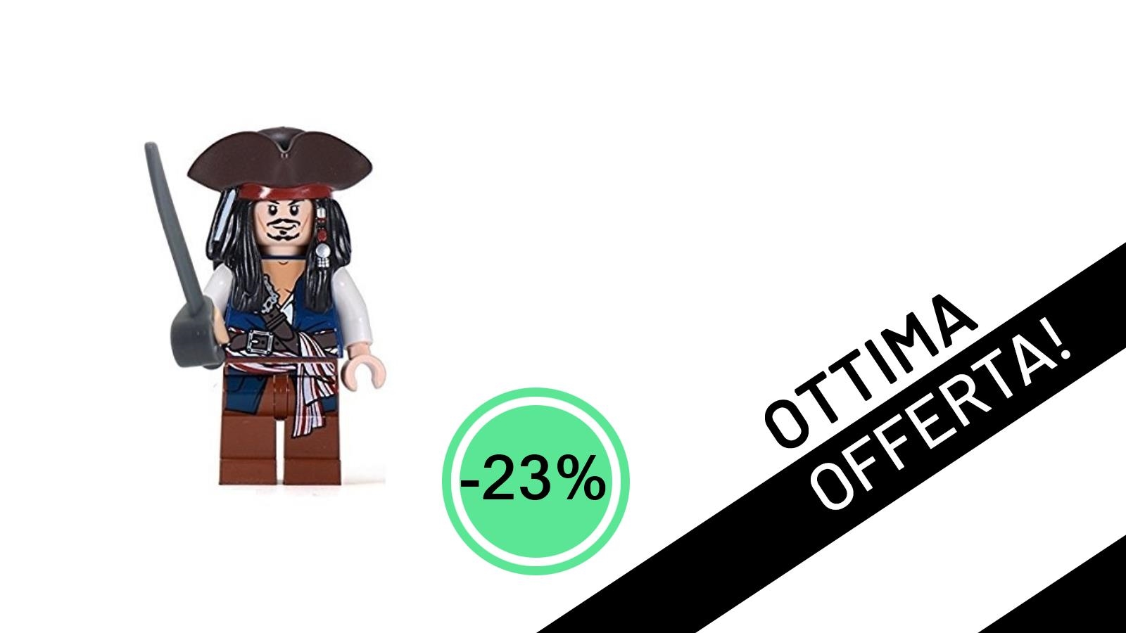 La Rara Minifigure LEGO di Jack Sparrow con Tricorno: Un Tesoro in Offerta Scontata del 23%!