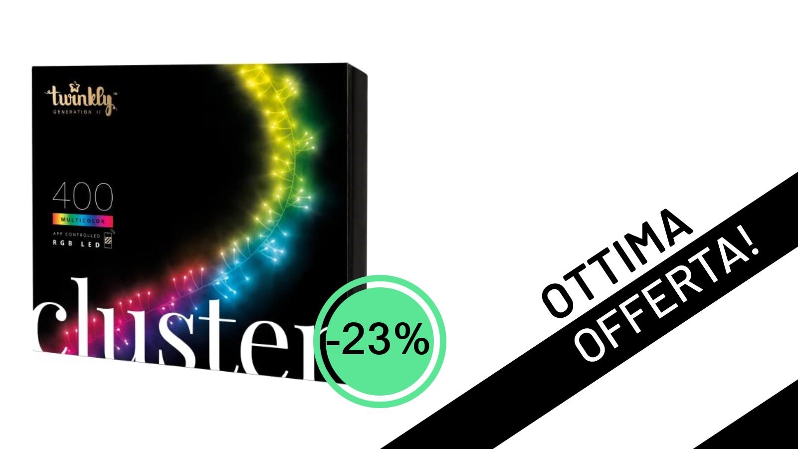 Offerta Imperdibile: Le Twinkly Cluster 400 LED Scendono a Soli 130,99€!