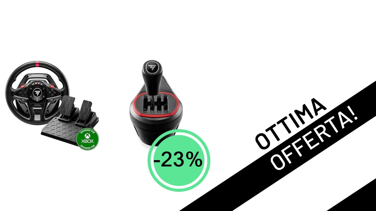 Sfreccia in pista: Thrustmaster T128 + TH8S Shifter in offerta imperdibile a soli 207,98€!