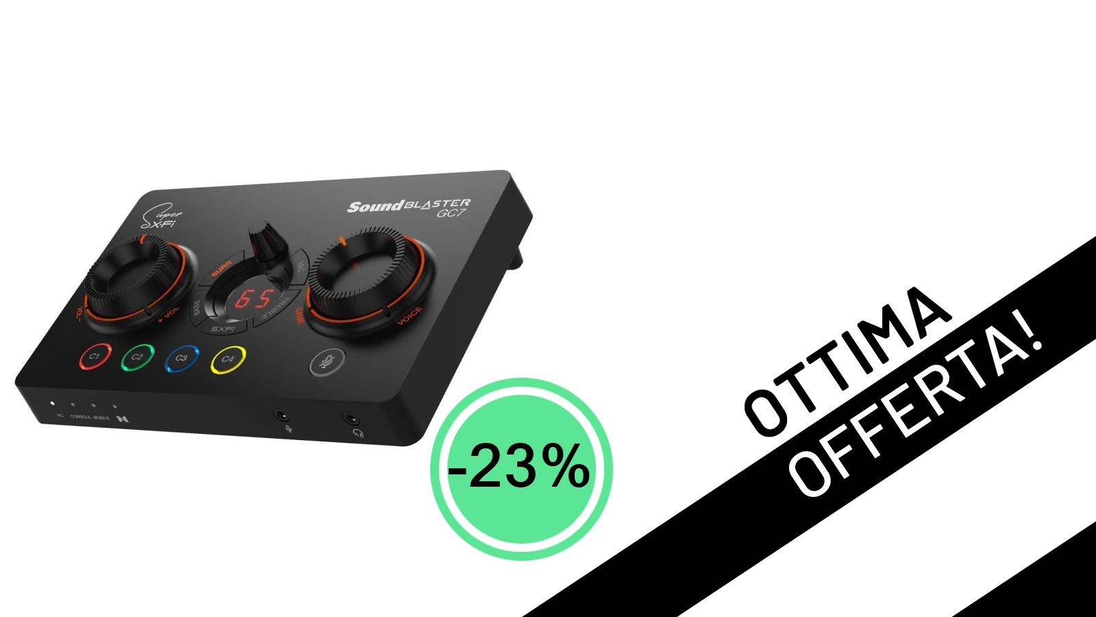 L'audio da gaming definitivo: Creative Sound Blaster GC7 in offerta imperdibile a soli 99,99€!