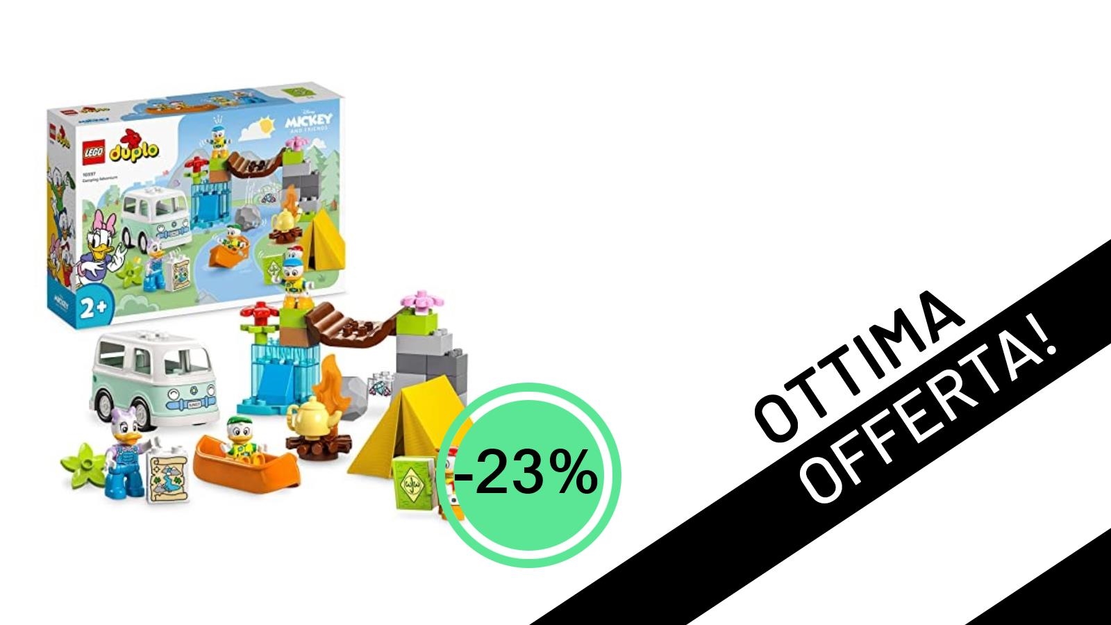 Imperdibile Offerta LEGO DUPLO Disney: Avventura in Campeggio con Topolino e Paperina Scontato del -23%!