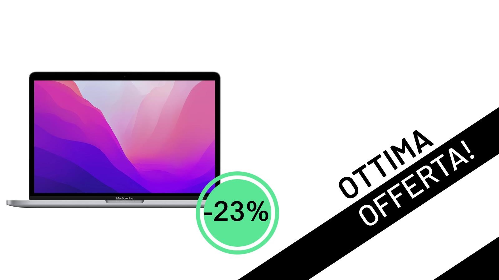 Offerta Imperdibile: MacBook Pro M2 (2022) con sconto del 23%, tuo a soli 1.100,00€!