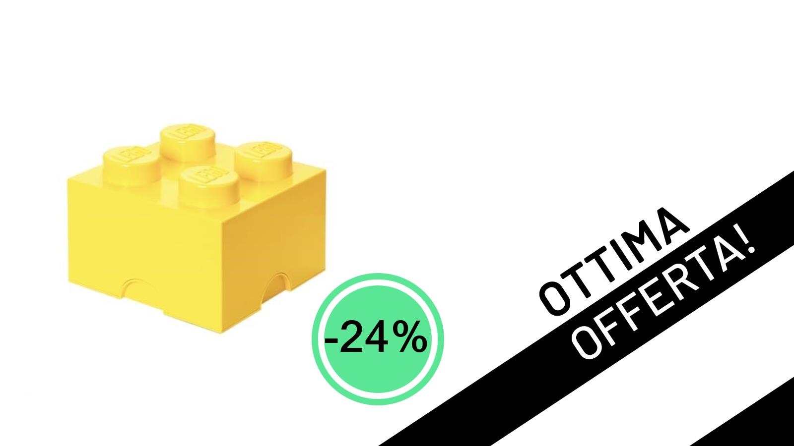 Organizza con Stile: Il LEGO Storage Brick Giallo Freddo in Offerta Irripetibile!