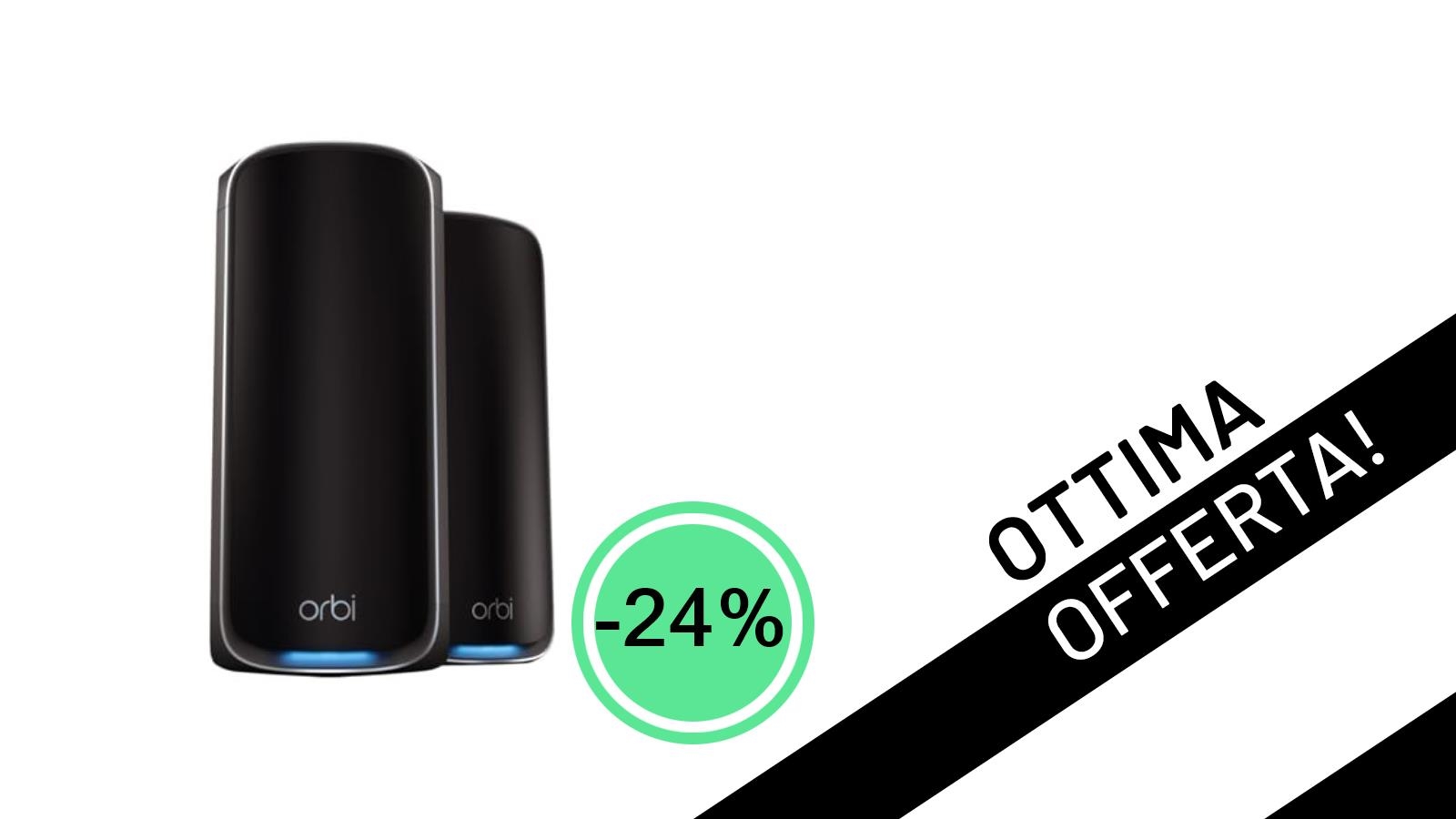 NETGEAR Orbi WiFi 7 Black Edition: Eleva la Tua Connessione con il -24% su Router + Satellite!