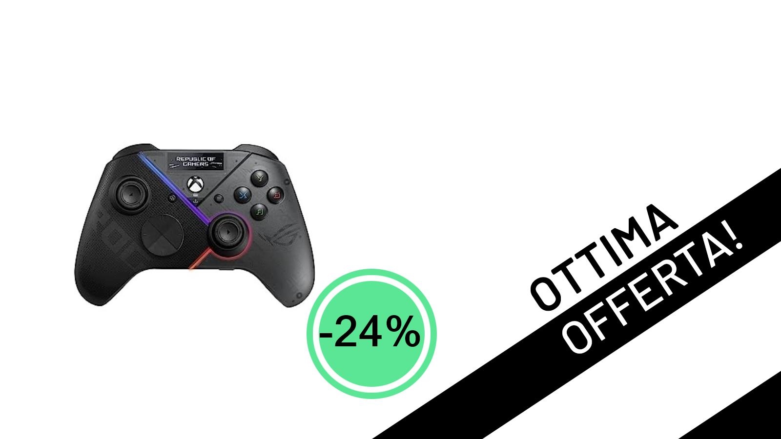 ASUS ROG Raikiri Pro: Il Controller Premium per PC e Xbox Scontato del 24% a 129€!