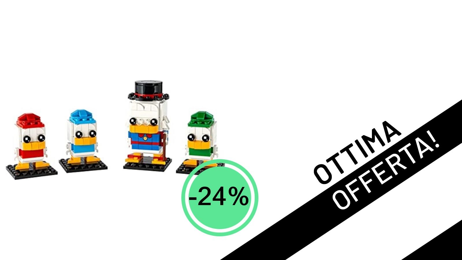 Affare imperdibile LEGO BrickHeadz Disney: Dagobert Duck e i suoi nipoti a soli 40,83€!