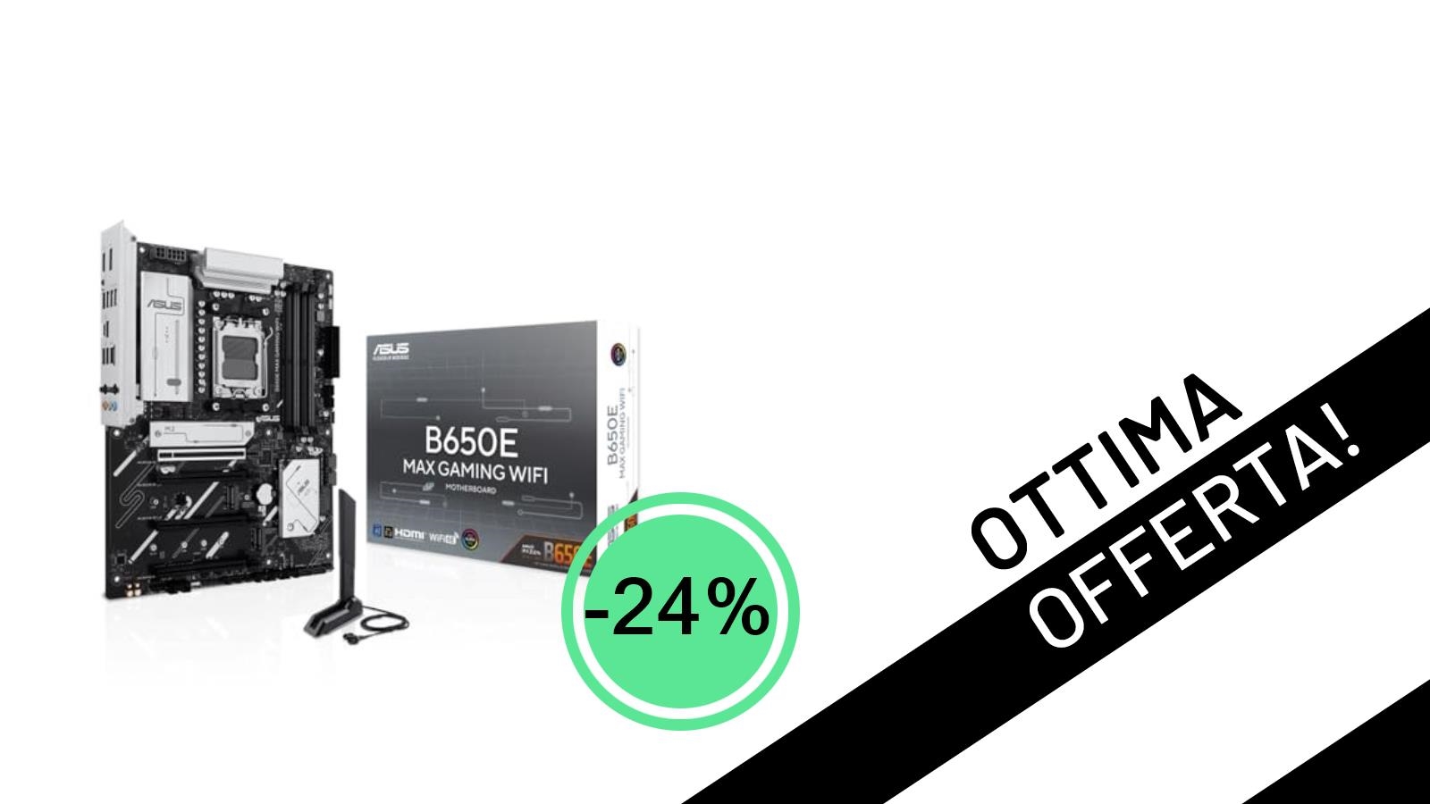 L'ASUS B650E MAX GAMING WIFI è in offerta a un prezzo mai visto: -24% su un mostro di potenza!