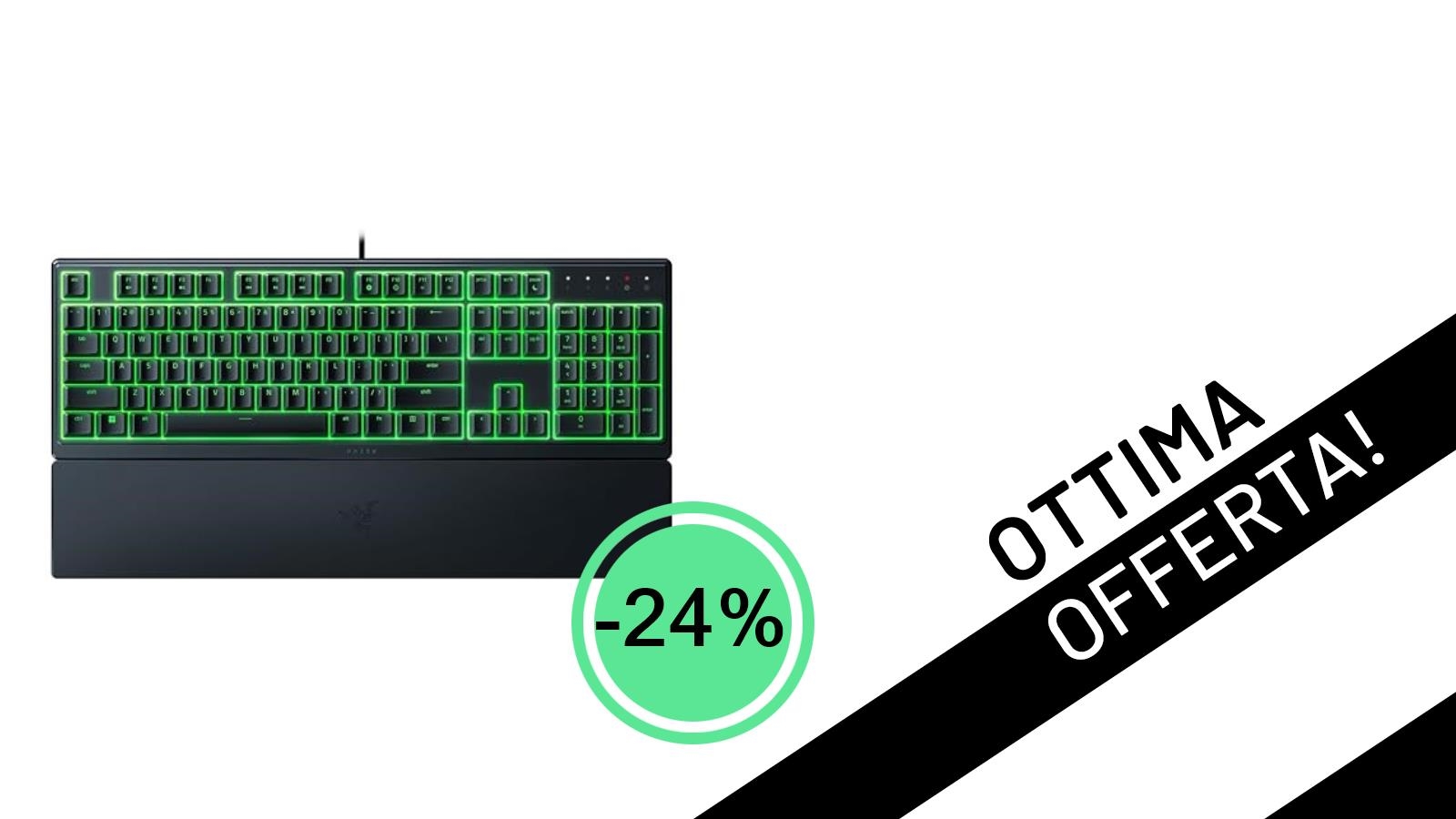 Affare imperdibile: la tastiera gaming Razer Ornata V3 X con -24% di sconto a soli 37,89€!