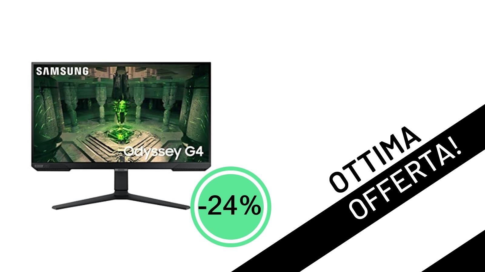Offerta Shock: Il Monitor Gaming Samsung Odyssey G4 27'' a soli 129,90€!