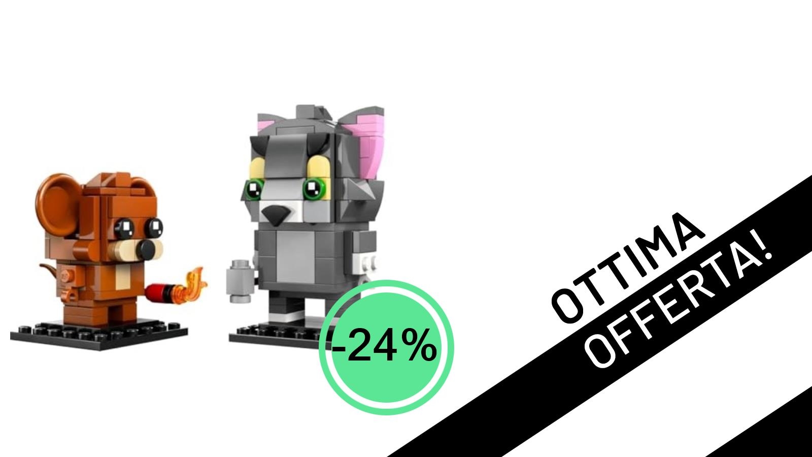 LEGO Tom & Jerry 40793: Il Set che Fa Tendenza Scontato del 24% a Soli 18,91€!