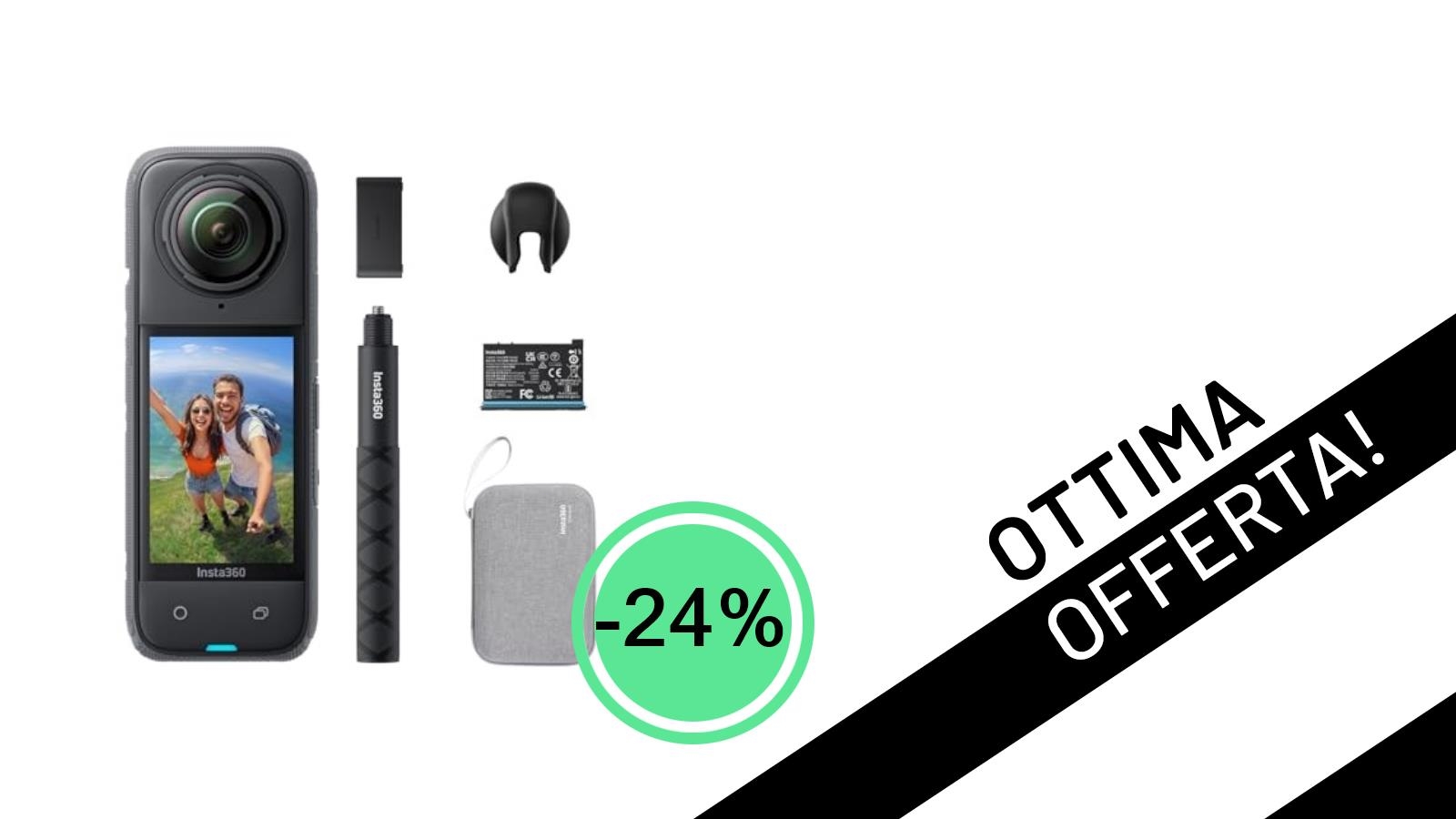 Cogli l'Attimo: Insta360 X4 Pack Endurance, l'Action Cam 360° 8K in Offerta Incredibile!