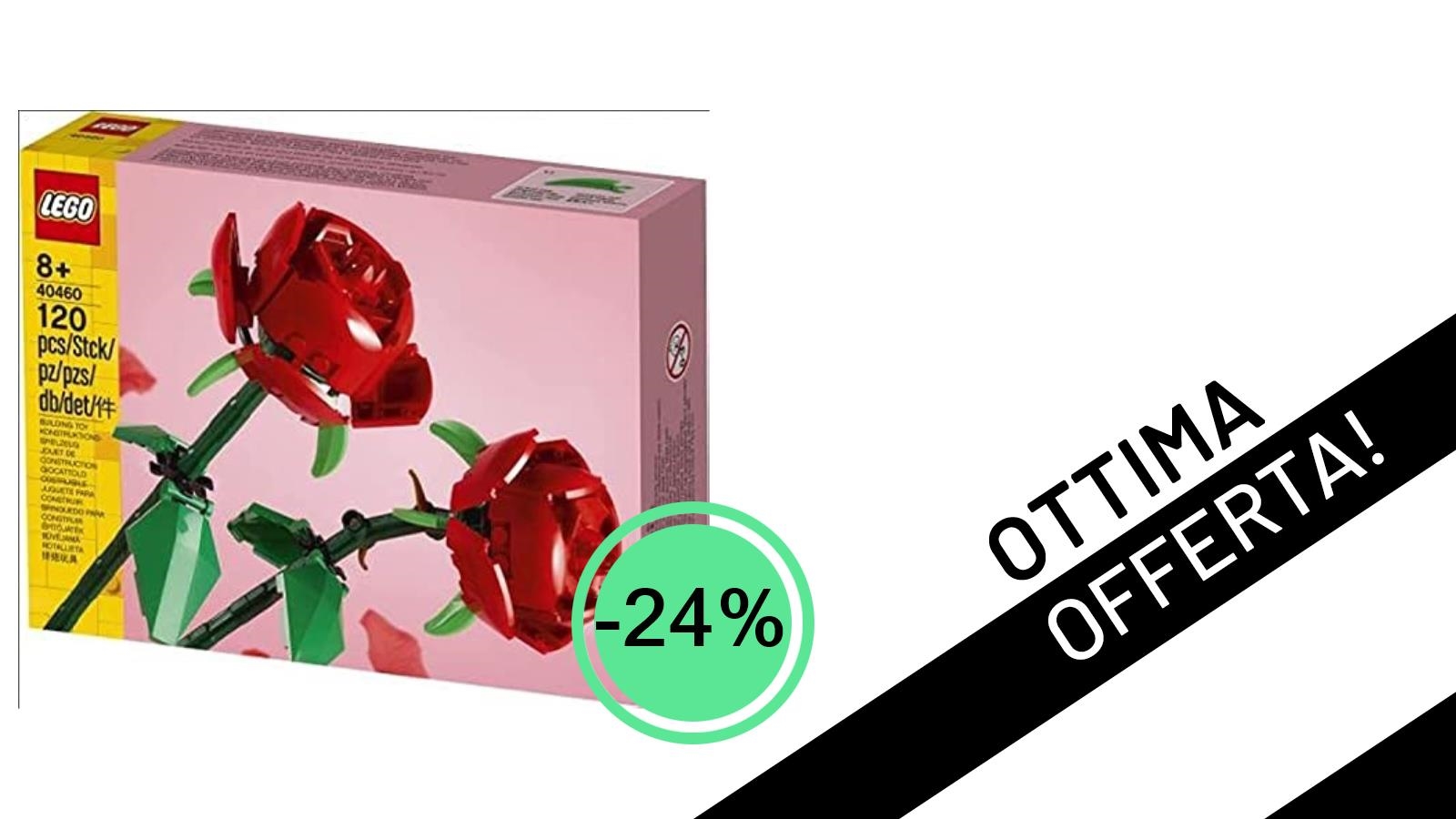 Il Bouquet di Rose LEGO 40460 in Offerta Imperdibile: Regala la Creatività a Soli 18,95€!