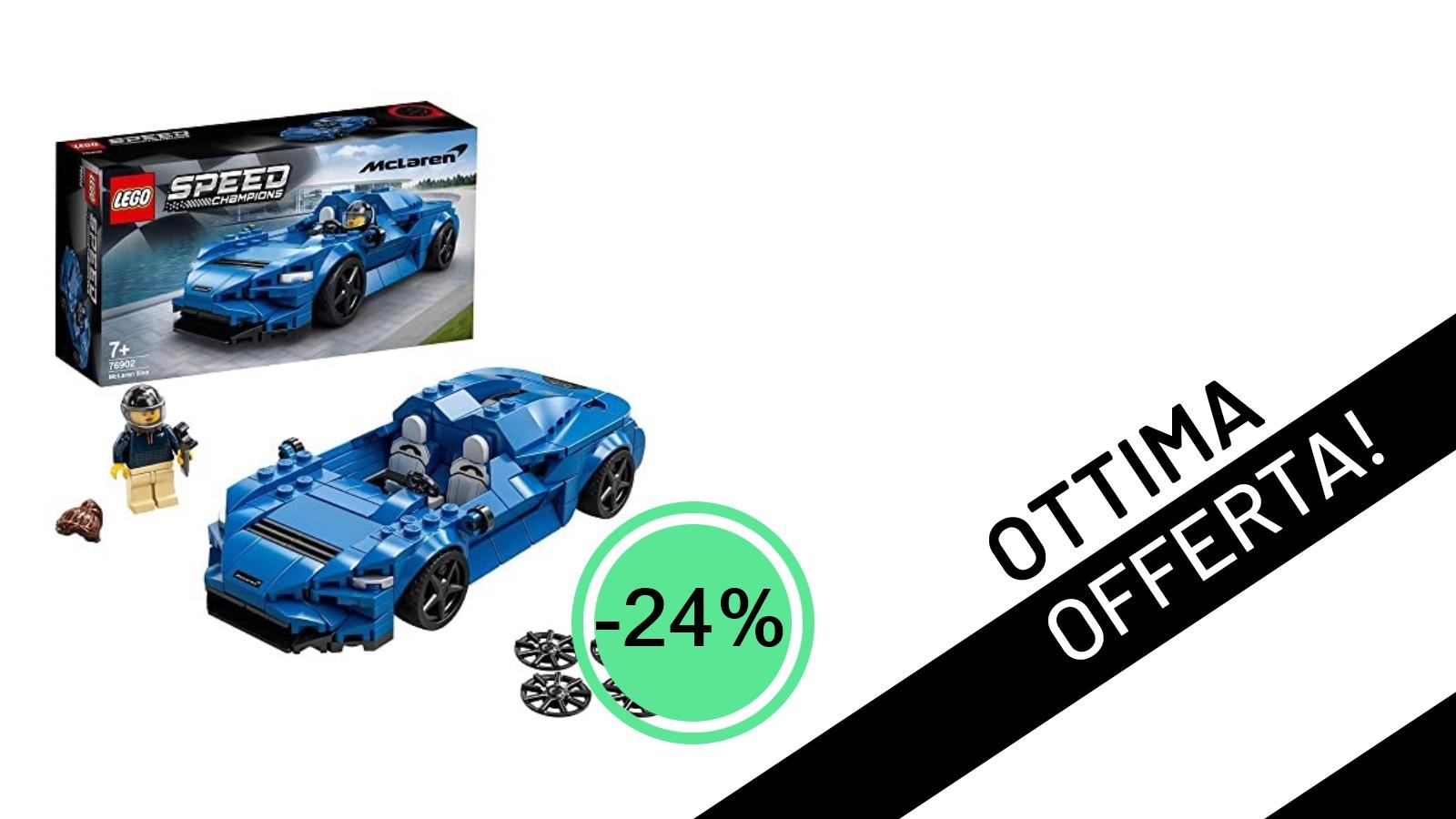 Sconto del 24% sulla LEGO McLaren Elva: L'occasione per sfrecciare a soli 24,99€!
