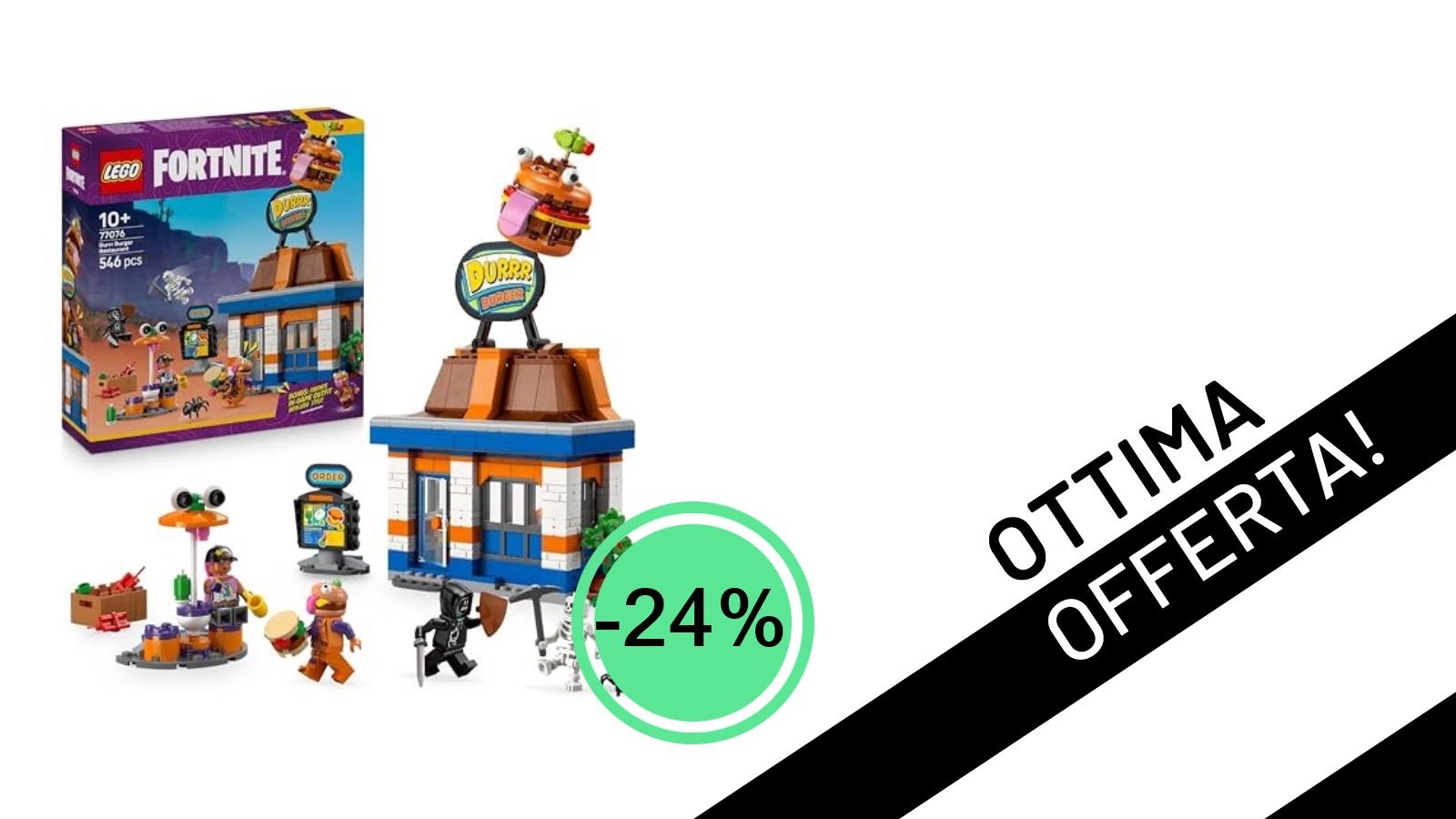 Offerta Imperdibile: Il Ristorante di Durrr Burger di LEGO Fortnite Scontato del 24%!