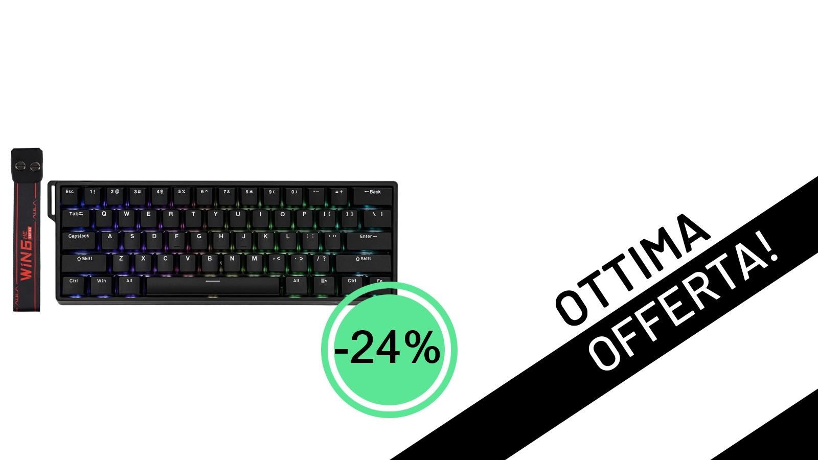 Offerta Lampo: La Tastiera Gaming EPOMAKER AULA WIN60 HE 60% Crolla a un Prezzo Incredibile!