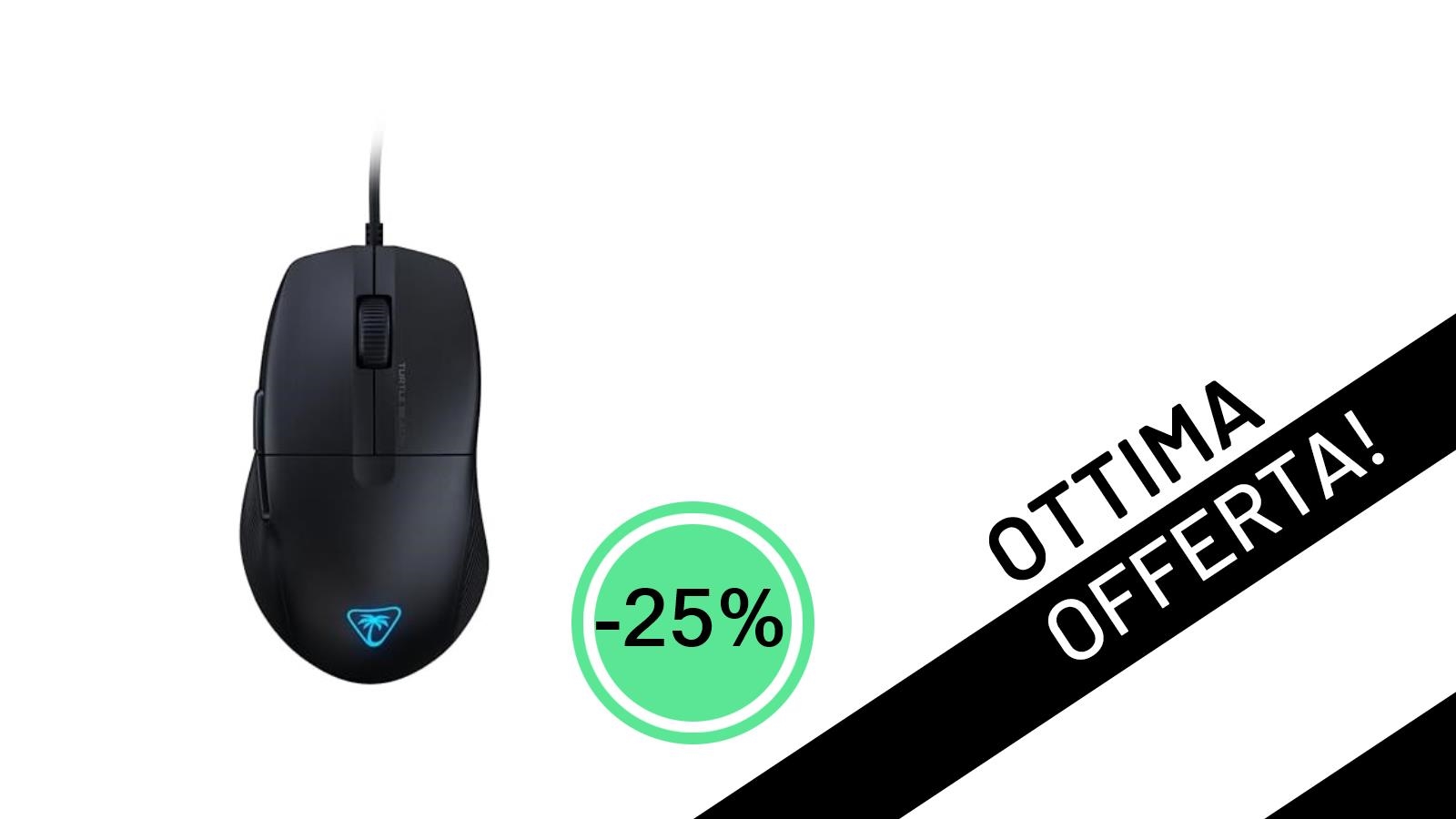 Turtle Beach Pure SEL: Il Mouse Gaming Ultraleggero RGB in Offerta Imperdibile a soli 29,99€!