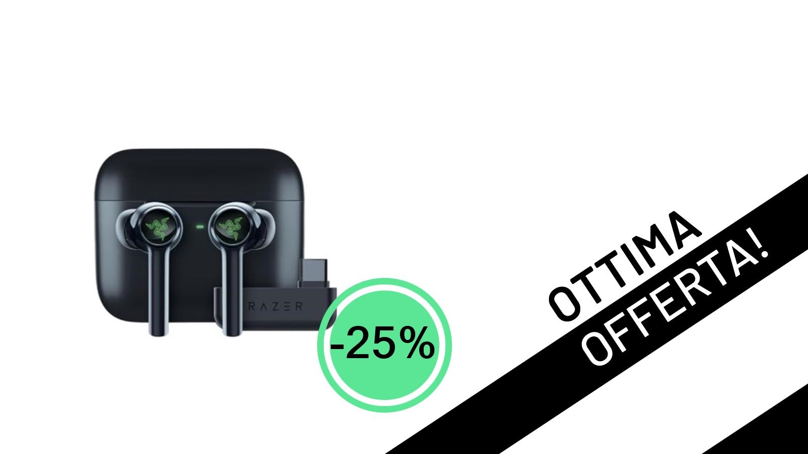 Razer Hammerhead PRO HyperSpeed: Cuffie Gaming True Wireless al minimo storico con il -25%!