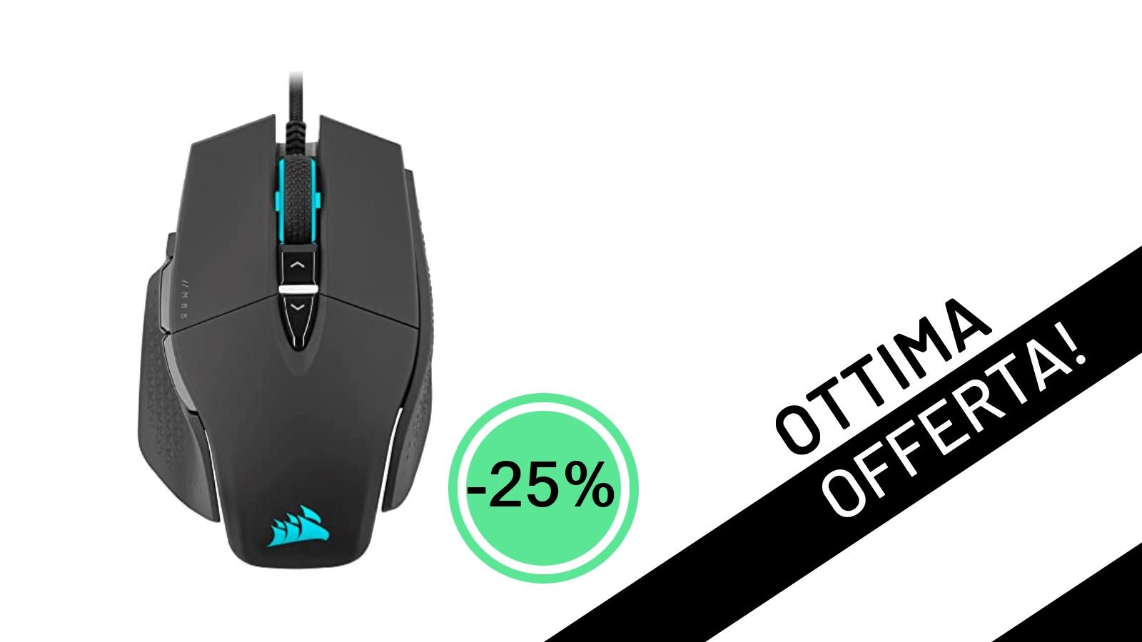 Corsair M65 RGB ULTRA Rev 2.0: Il Mouse Gaming FPS Definitivo Scontato del 25% a Soli 59,99€!