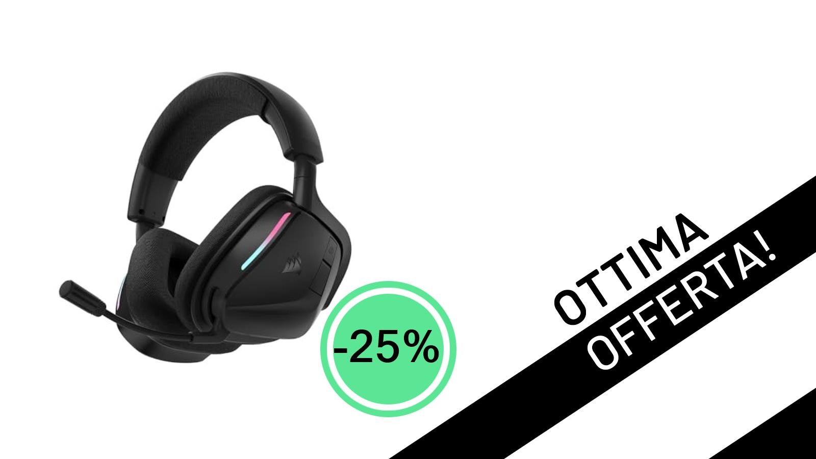 Affare imperdibile: le CORSAIR VOID v2 Cuffie Gaming Wireless con Dolby Atmos a soli 89,99€!