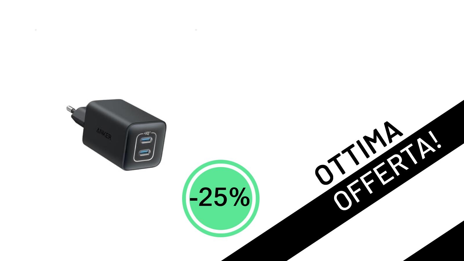 Offerta Imperdibile: Caricatore Anker USB C 47W GaN a Soli 17,98€!