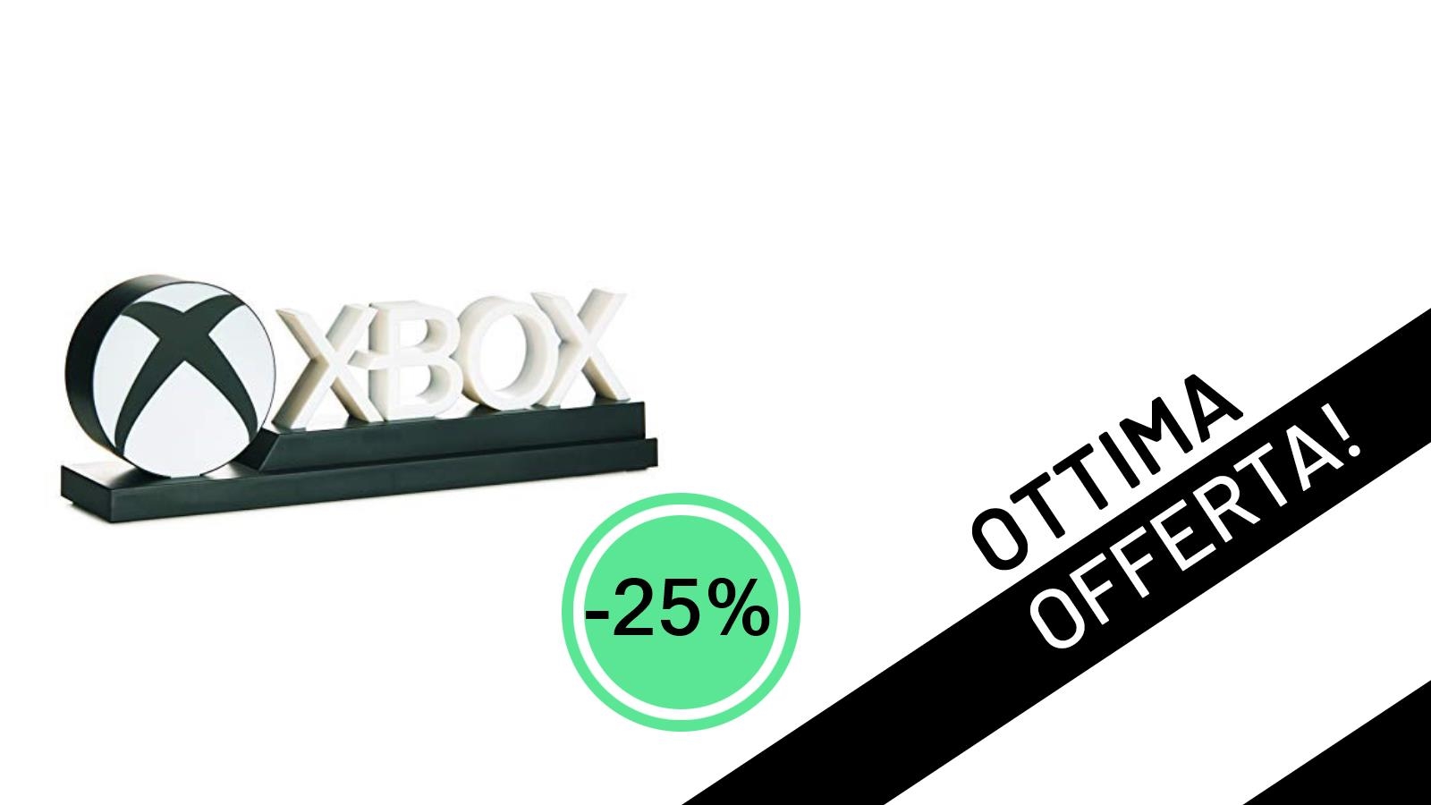 Illumina il tuo setup gaming: la Luce Icone XBOX Paladone è tua con il 25% di sconto!