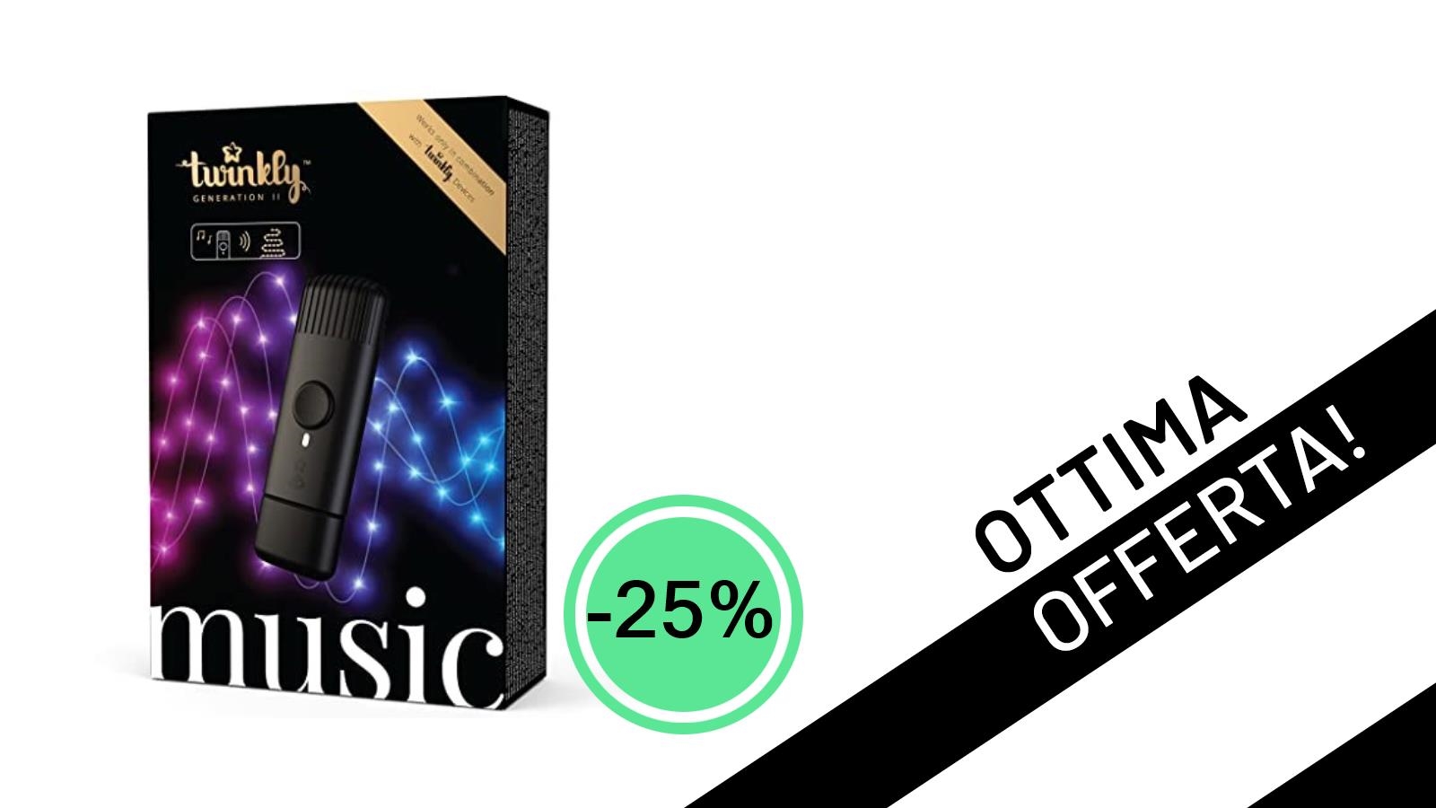 Twinkly Music: il sensore sonoro che anima le tue luci smart con un'offerta imperdibile!