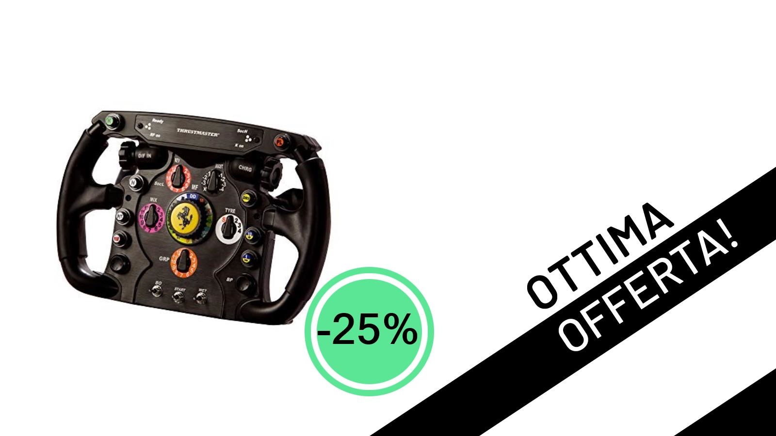 Il Volante Thrustmaster Ferrari F1 Add-On è in offerta al -25%: un'occasione da non perdere per i simulatori di guida!