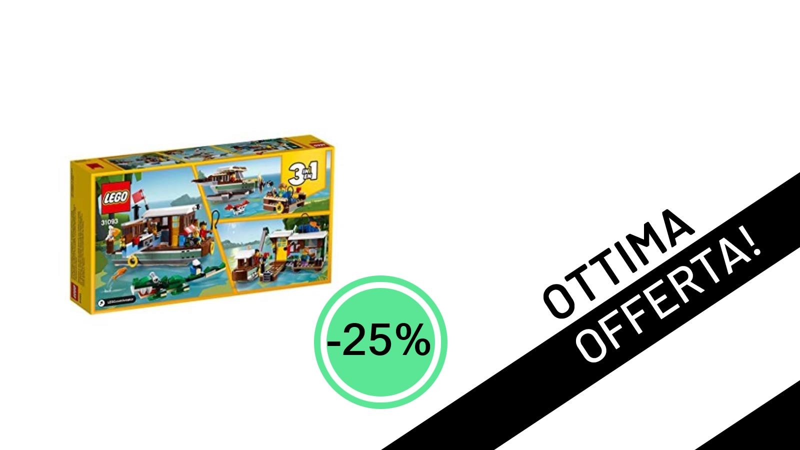 La fantastica LEGO Creator Casa Galleggiante 31093: un'avventura 3-in-1 a soli 43,00€!