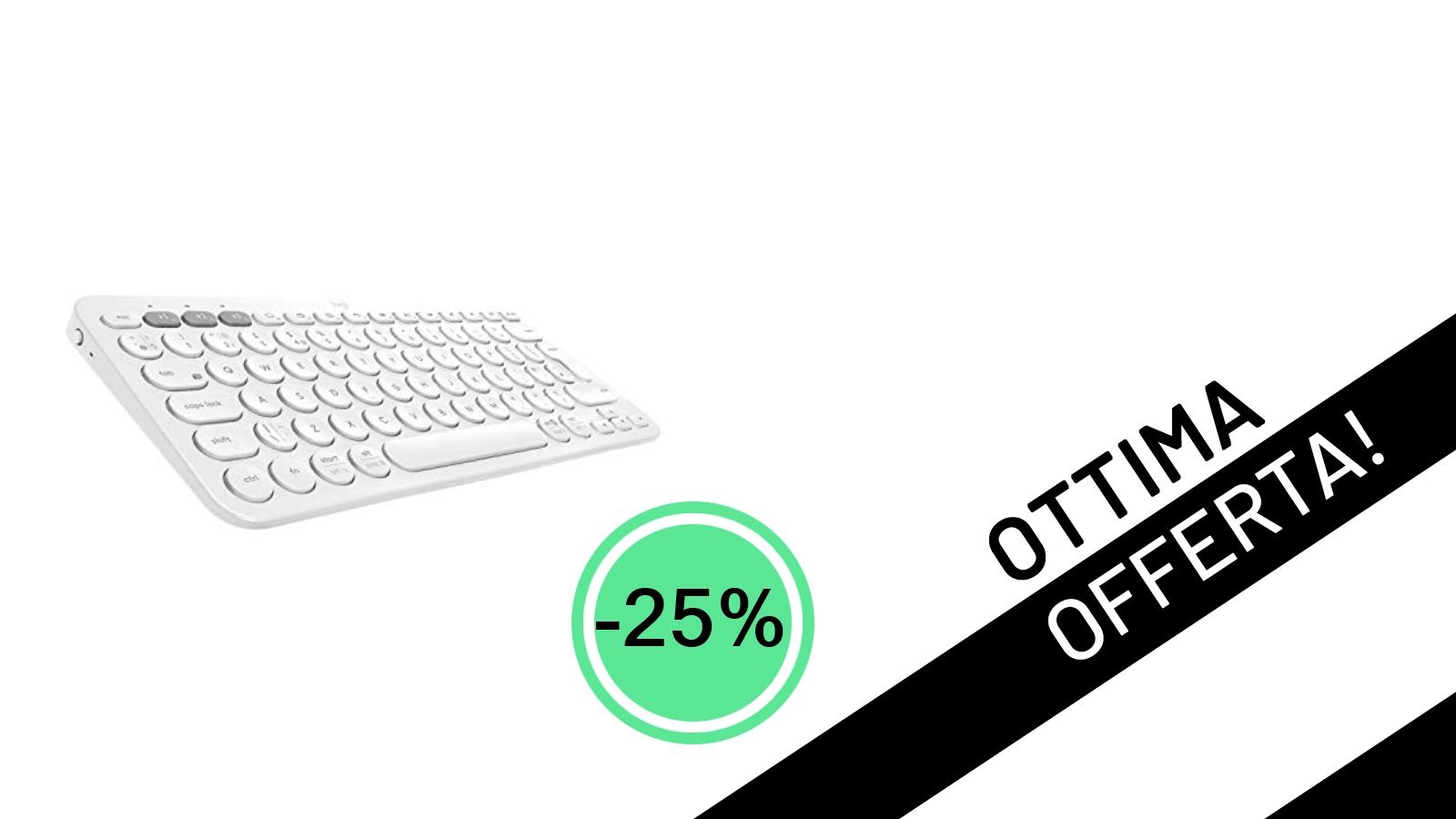 Affare Imperdibile: La Tastiera Gaming Logitech K380 Bianca Scontata del 25%!