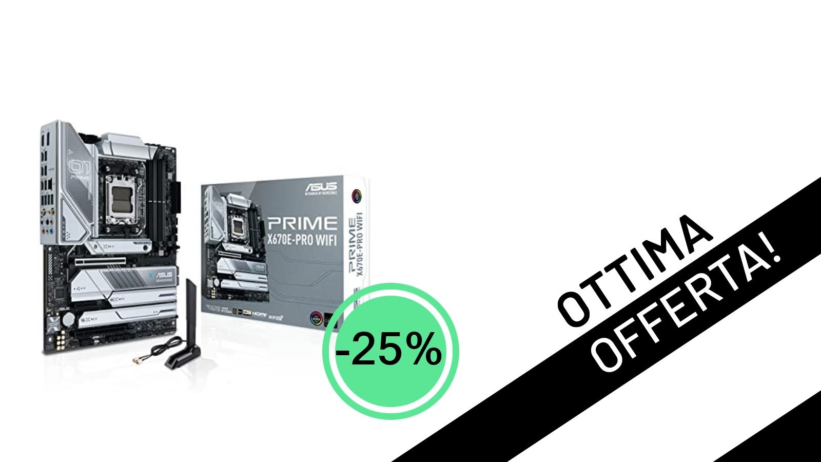 Un'occasione Imperdibile: La Scheda Madre ASUS PRIME X670E-PRO WIFI Scontata del 25%!